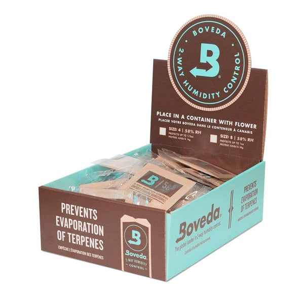 100 Individually Wrapped 8g Boveda 62% Pack